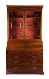 A George III Style Mahogany Secretary Bookcase