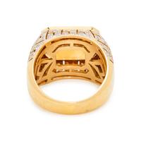 CITRINE AND DIAMOND RING