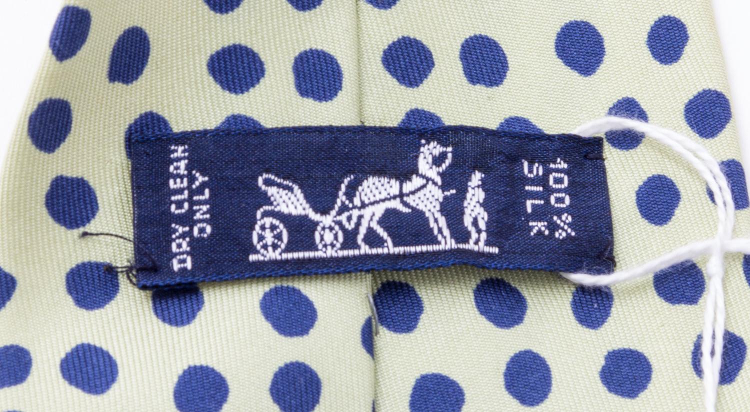 A Pair of Hermes Silk Neckties,