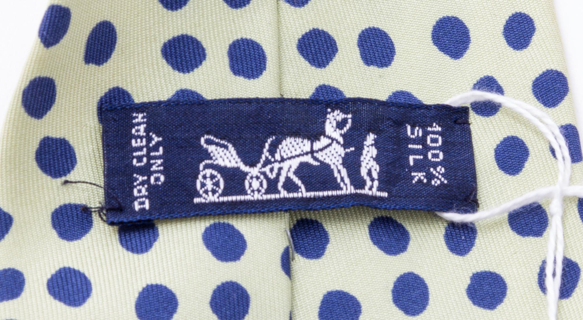 A Pair of Hermes Silk Neckties,