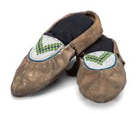 Cree Beaded Hide Moccasins