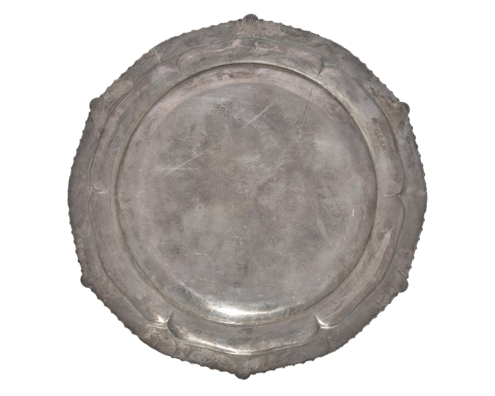 A rare set of eight George III sterling silver chargers, Paul Storr (1771-1844), London, 1814