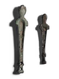 Two Roman Bronze Herms