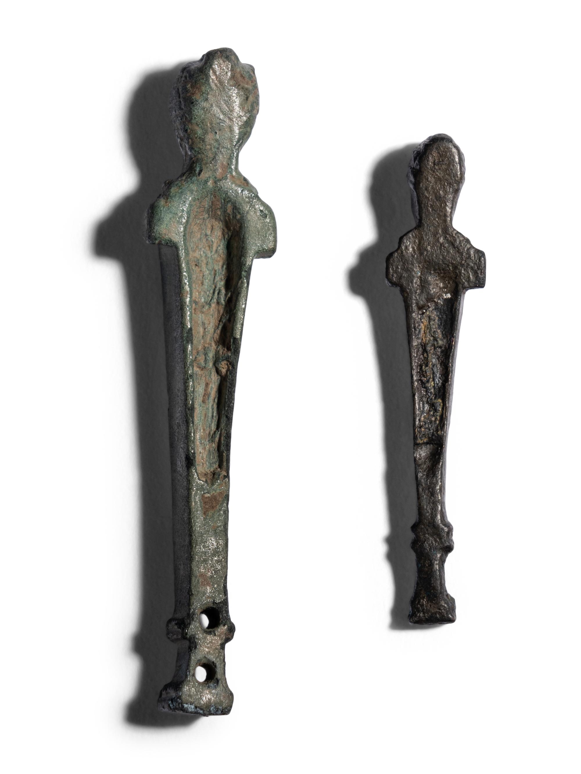 Two Roman Bronze Herms