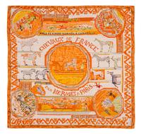 An Hermes 90cm Silk Scarf, 36"x36".