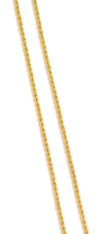 A High Karat Rope Chain, 19.50 dwts.