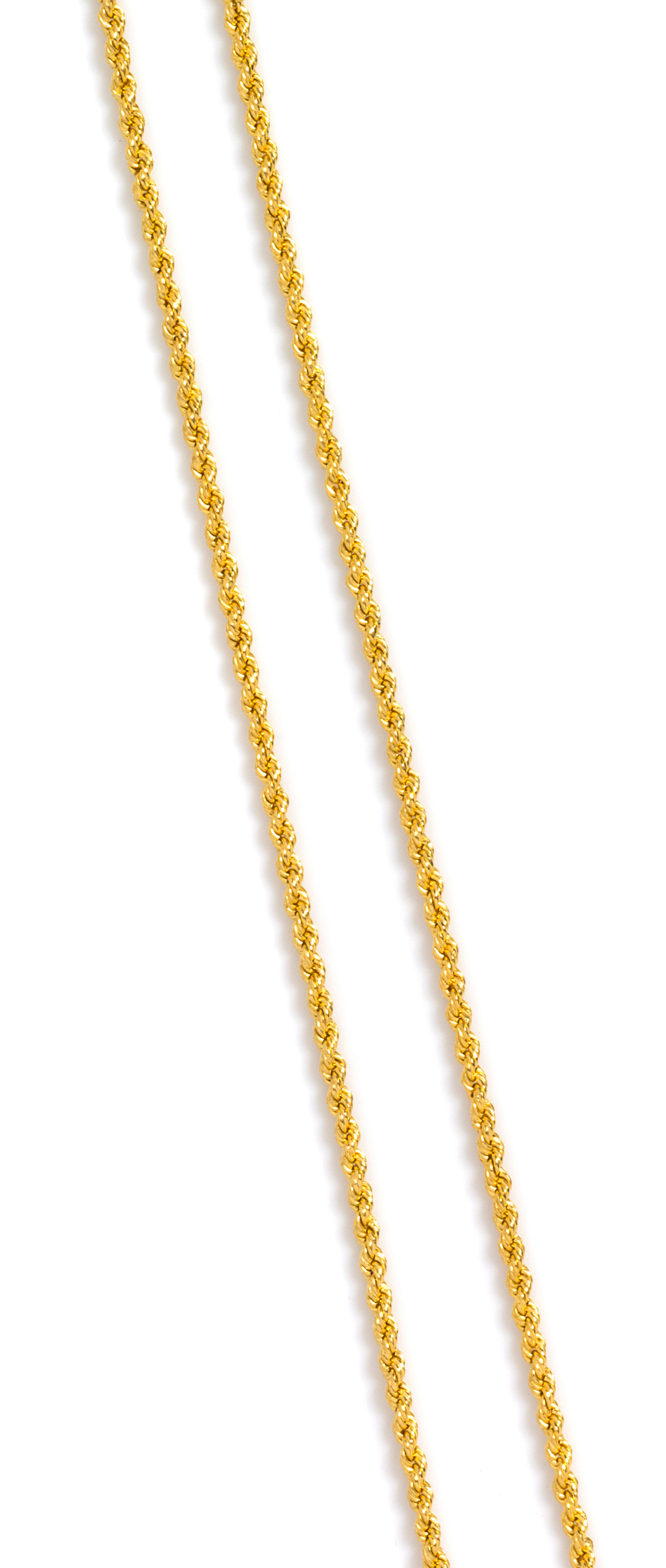 A High Karat Rope Chain, 19.50 dwts.