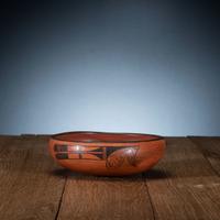 Black-on-Red Pottery Bowl