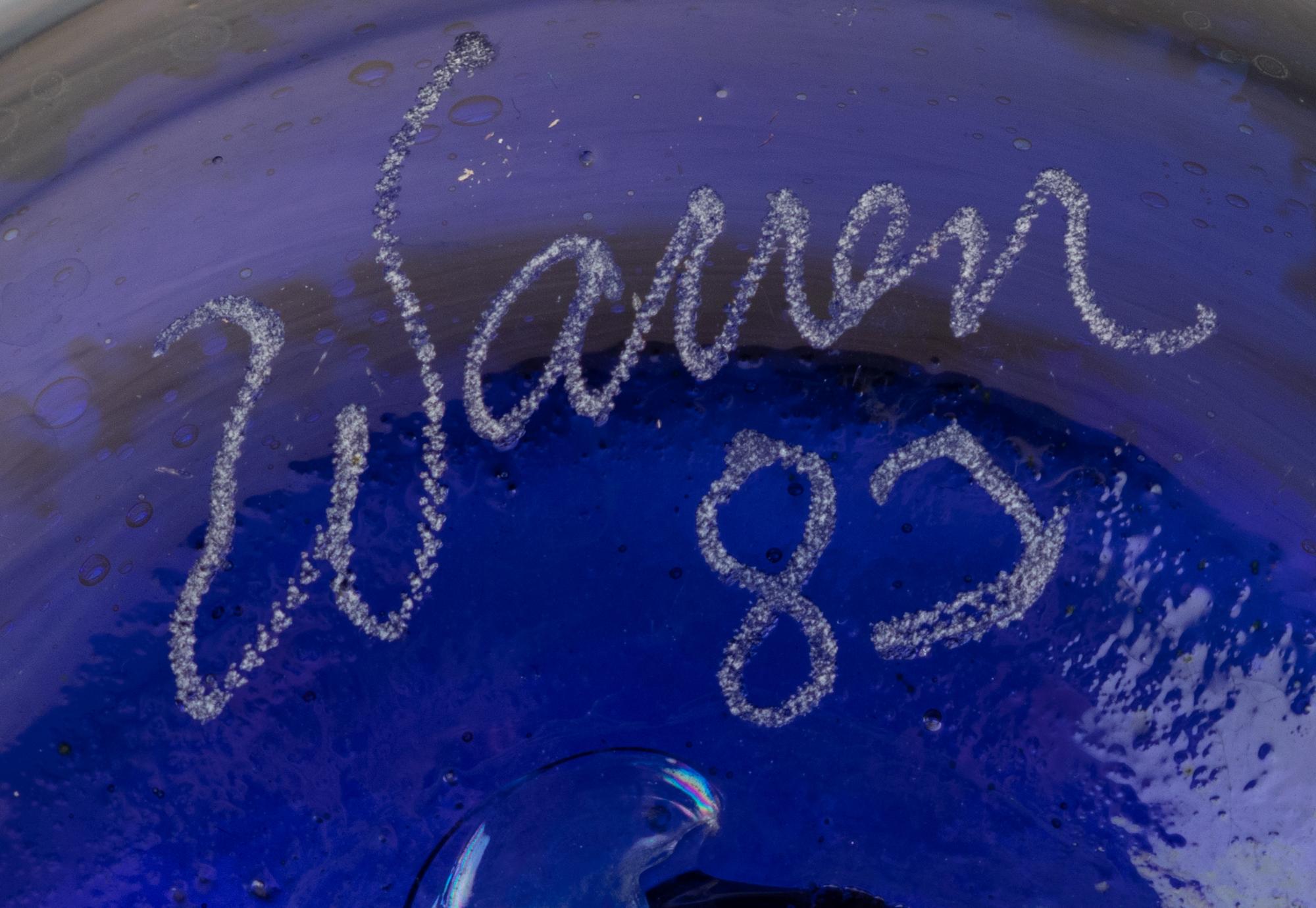 A Group of Bohemian Blue Cut-to-Clear Glass Drinkware