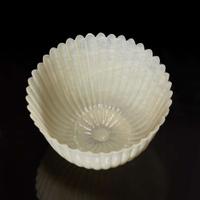 A Chinese carved white jade "Chrysanthemum" cup 玉雕薄胎菊花杯 Mid to late Qing dynasty ????
