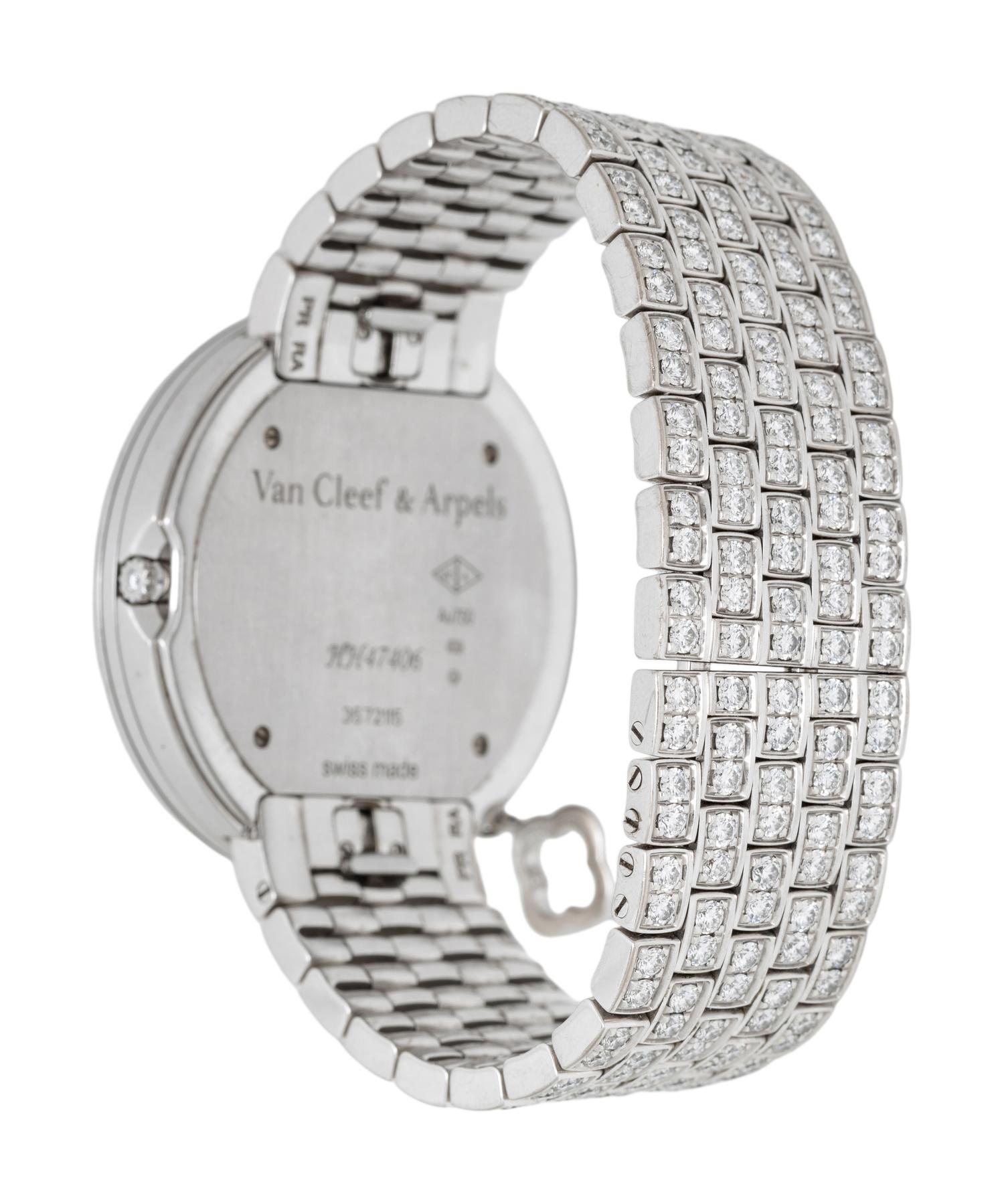 VAN CLEEF & ARPELS, REF. HH47406 WHITE GOLD AND DIAMOND 'CHARMS' WATCH