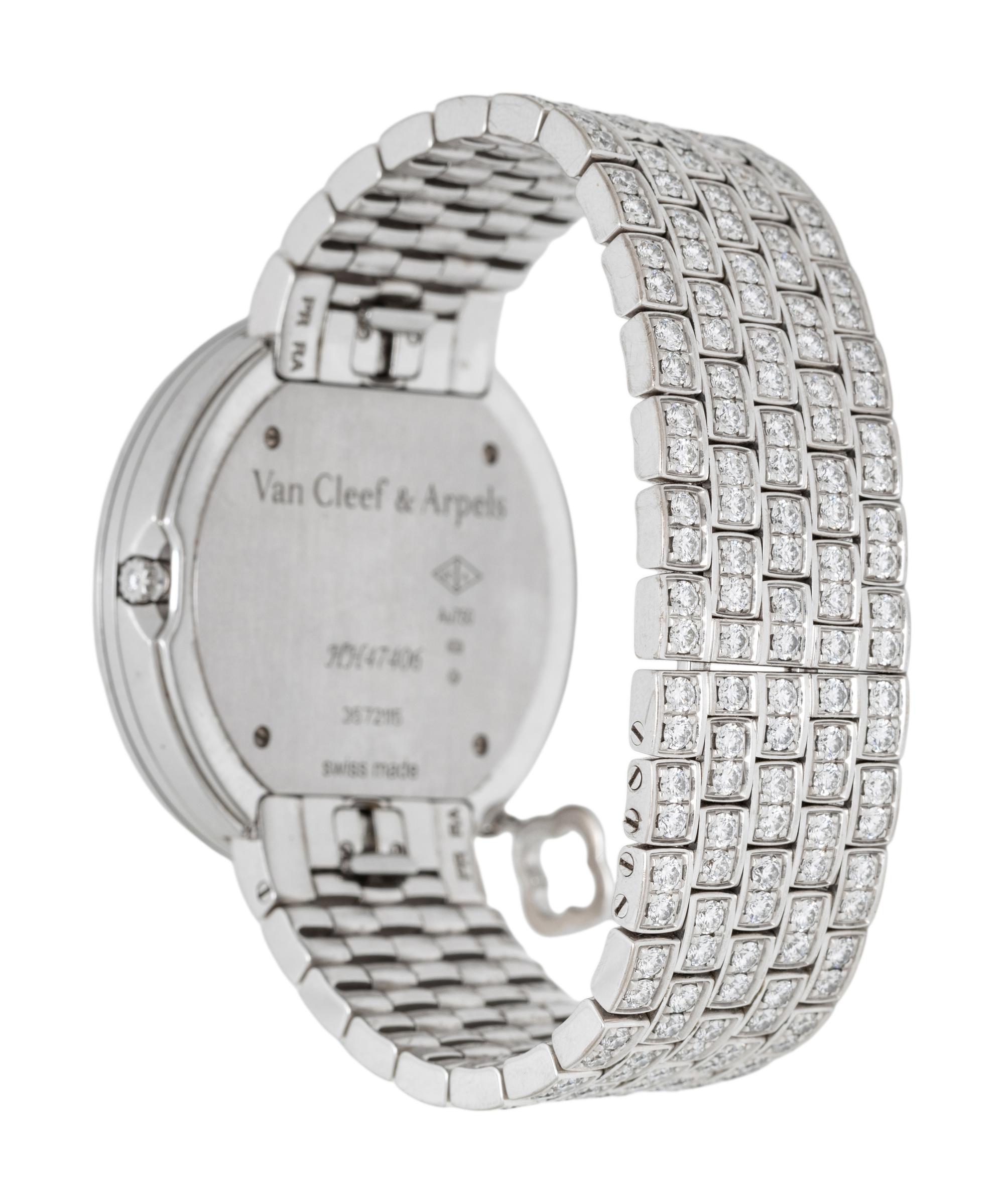 VAN CLEEF & ARPELS, REF. HH47406 WHITE GOLD AND DIAMOND 'CHARMS' WATCH