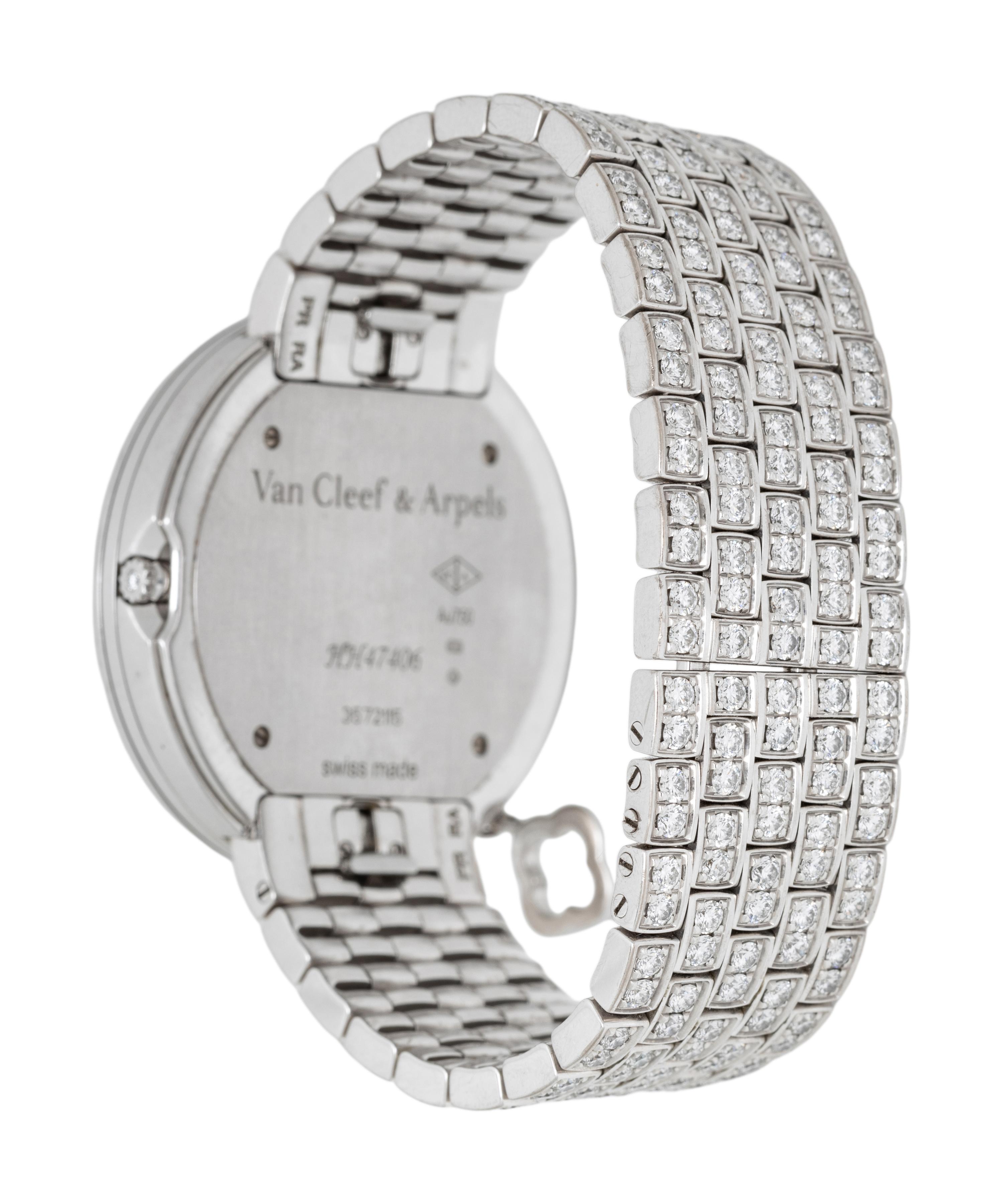 VAN CLEEF & ARPELS, REF. HH47406 WHITE GOLD AND DIAMOND 'CHARMS' WATCH