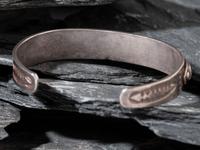 Navajo Silver and Turquoise Cuff Bracelet