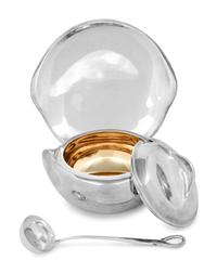 An Elsa Peretti for Tiffany and Co. Italian Silver Thumbprint Tureen, Ladle and Underplate