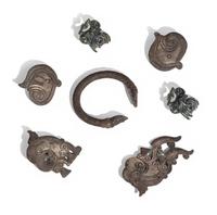 Seven Eurasian Bronze Ornaments
