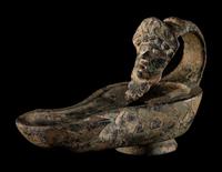 A Roman Bronze Oil Lamp