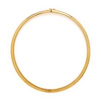 Italian, Yellow Gold Omega Chain