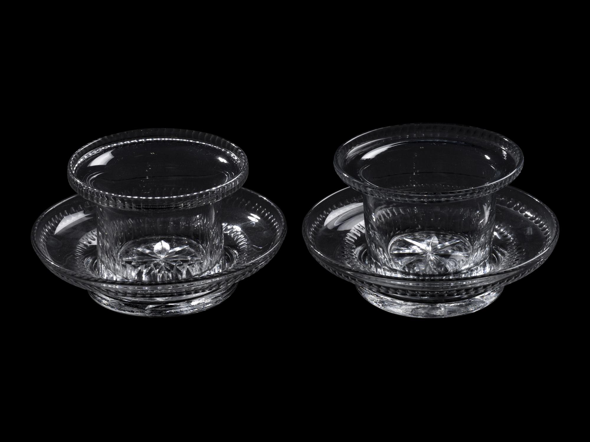 A Pair of Anglo-Irish Cut Glass Jars