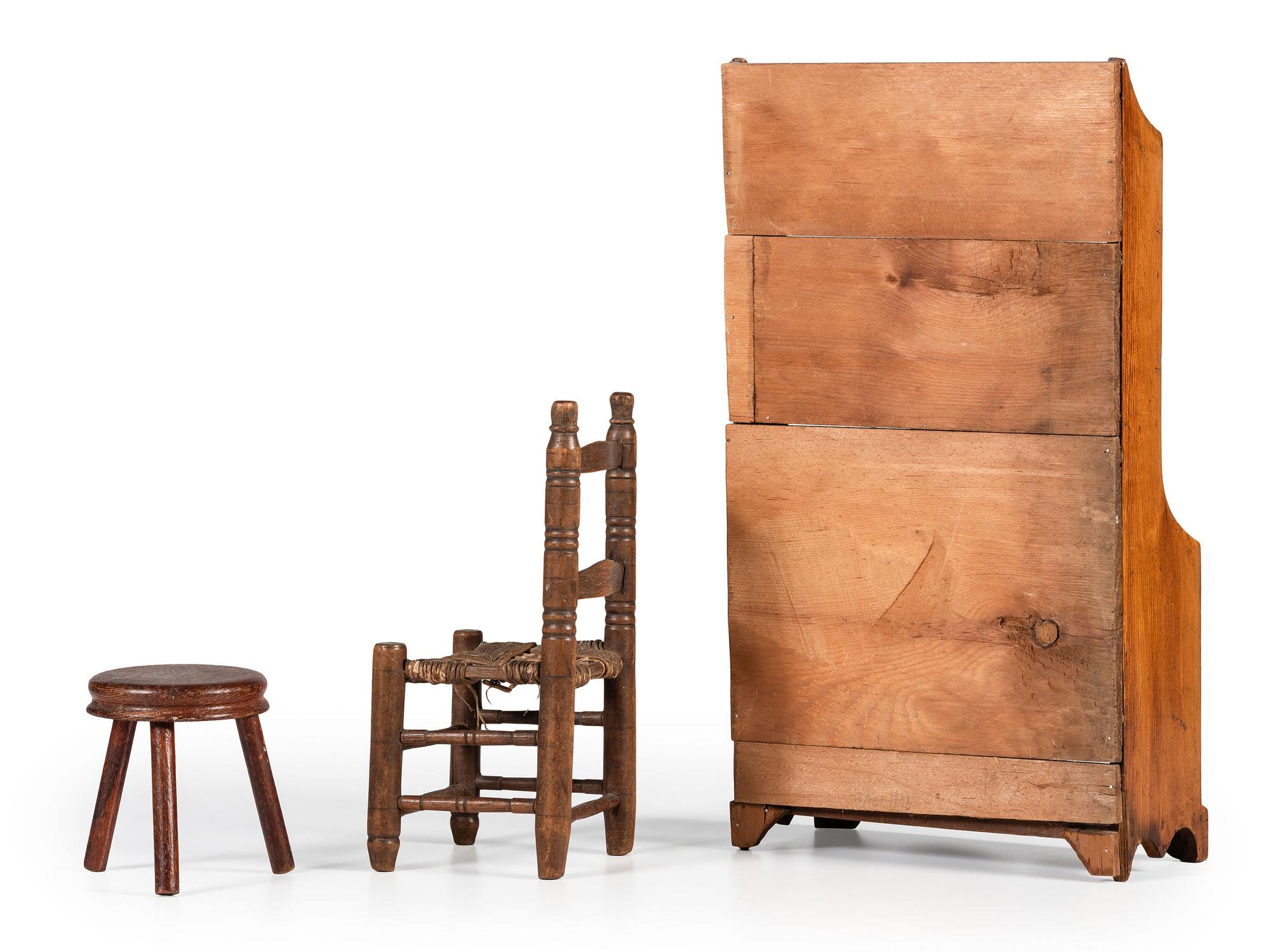 Three Miniature Furniture Articles