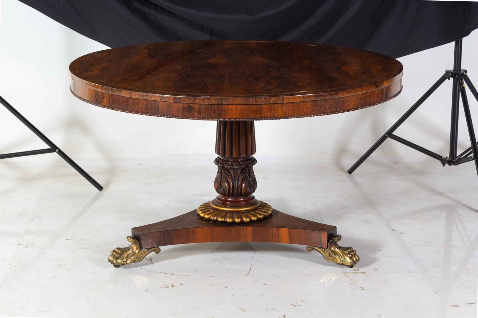A Regency Rosewood Breakfast Table