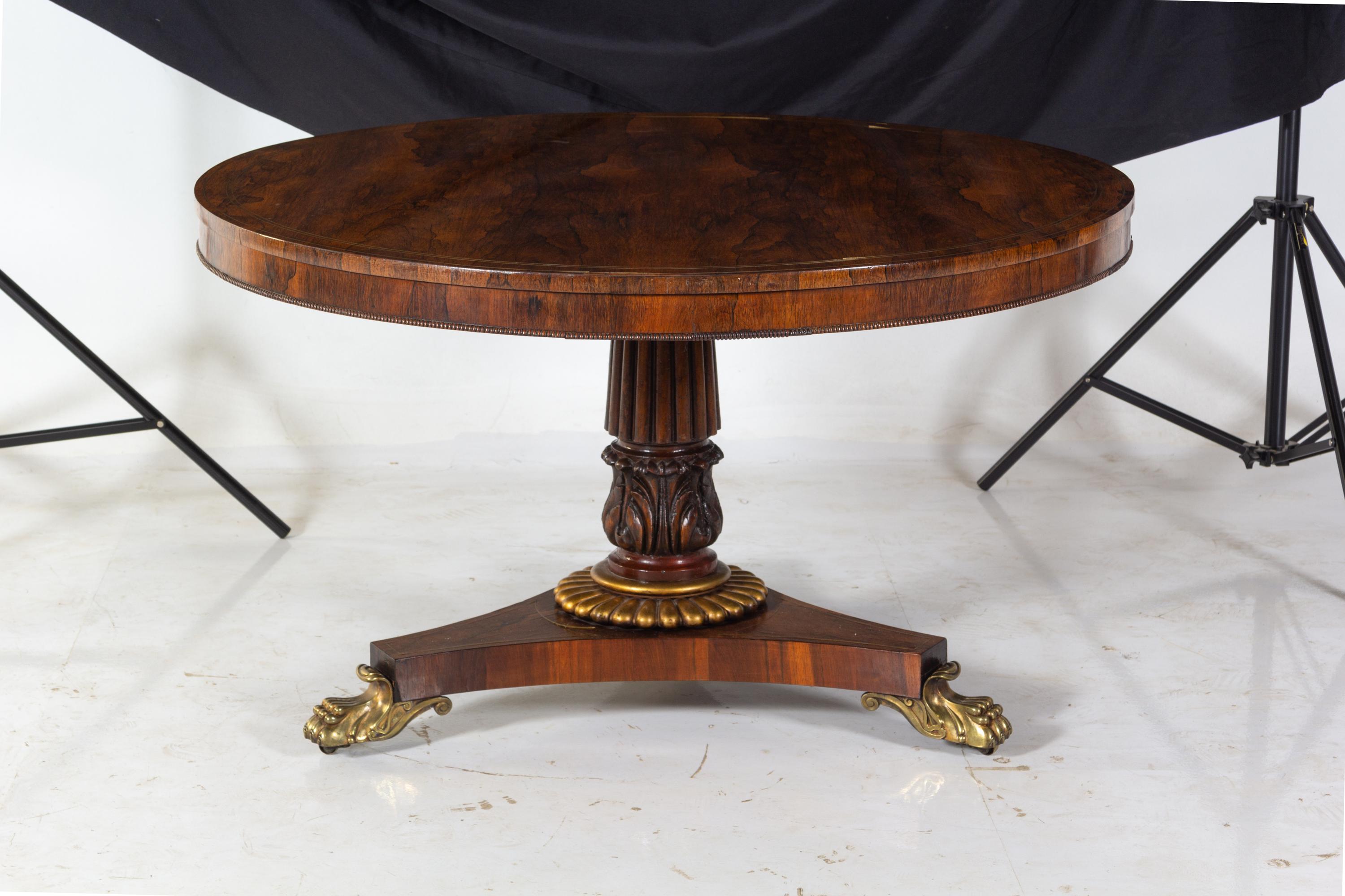 A Regency Rosewood Breakfast Table