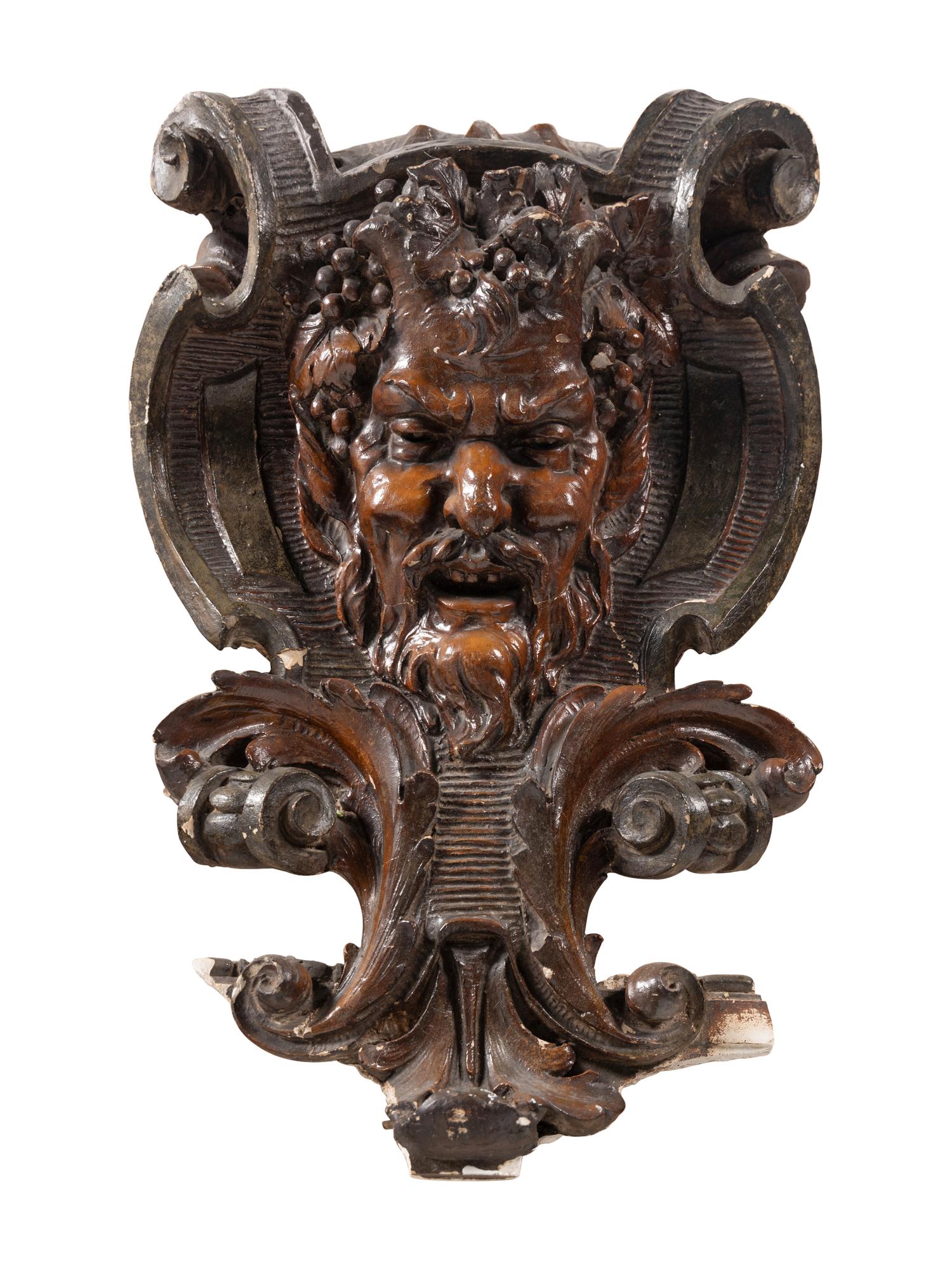 A Composition Architectural Satyr Mask