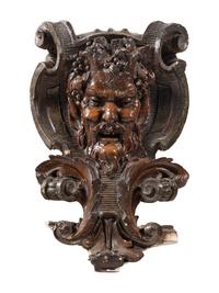 A Composition Architectural Satyr Mask