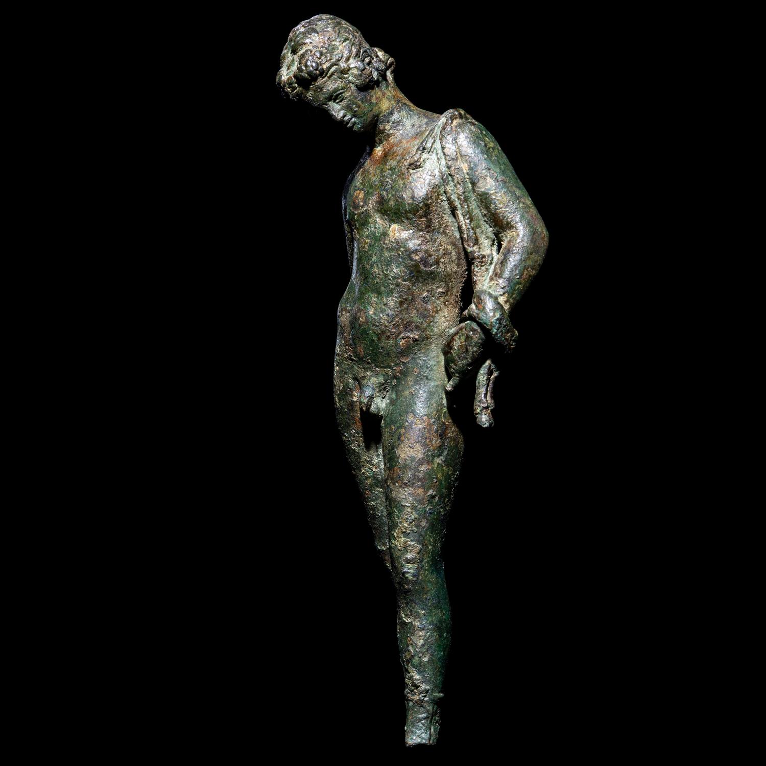 A Roman Bronze Narcissus or Dionysus