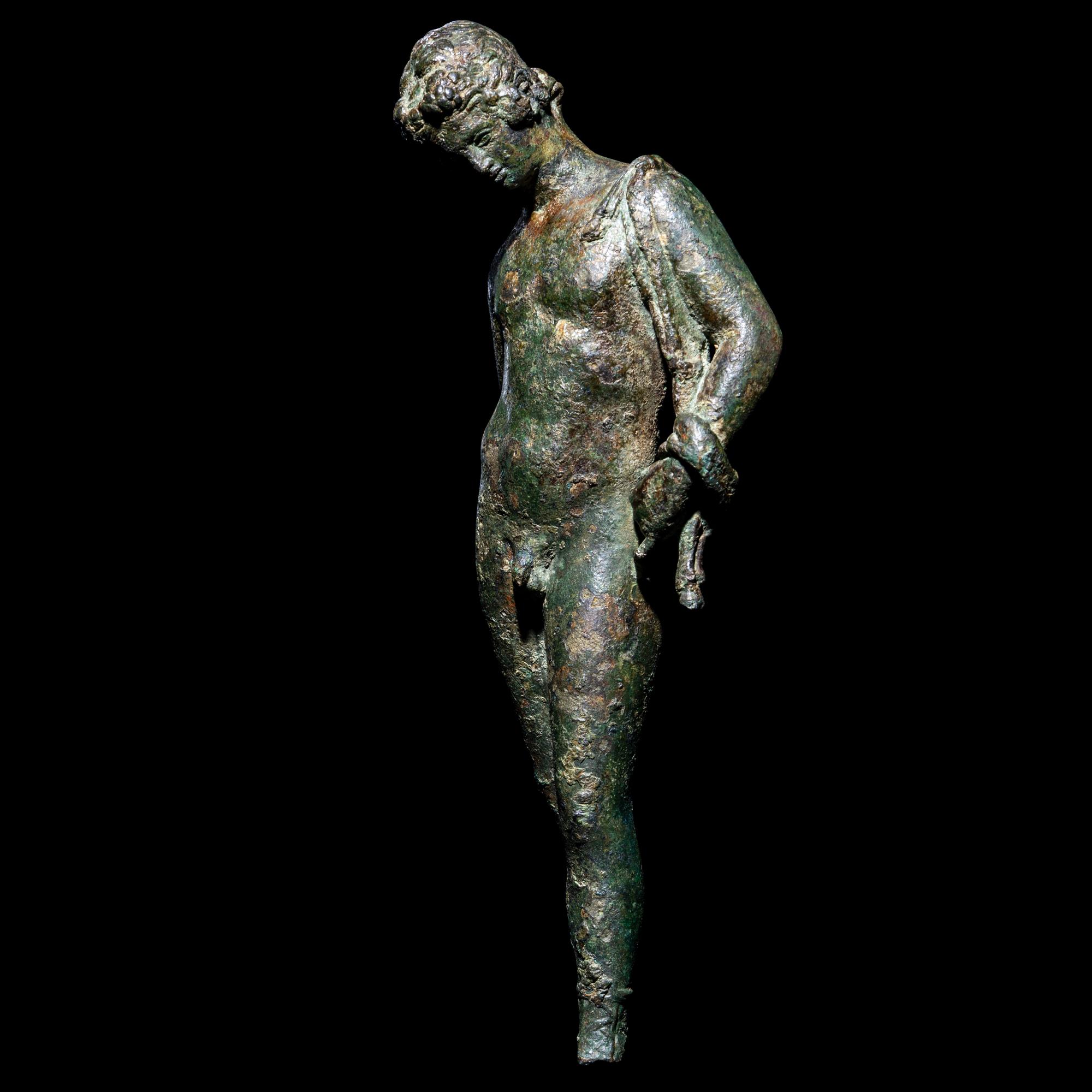 A Roman Bronze Narcissus or Dionysus