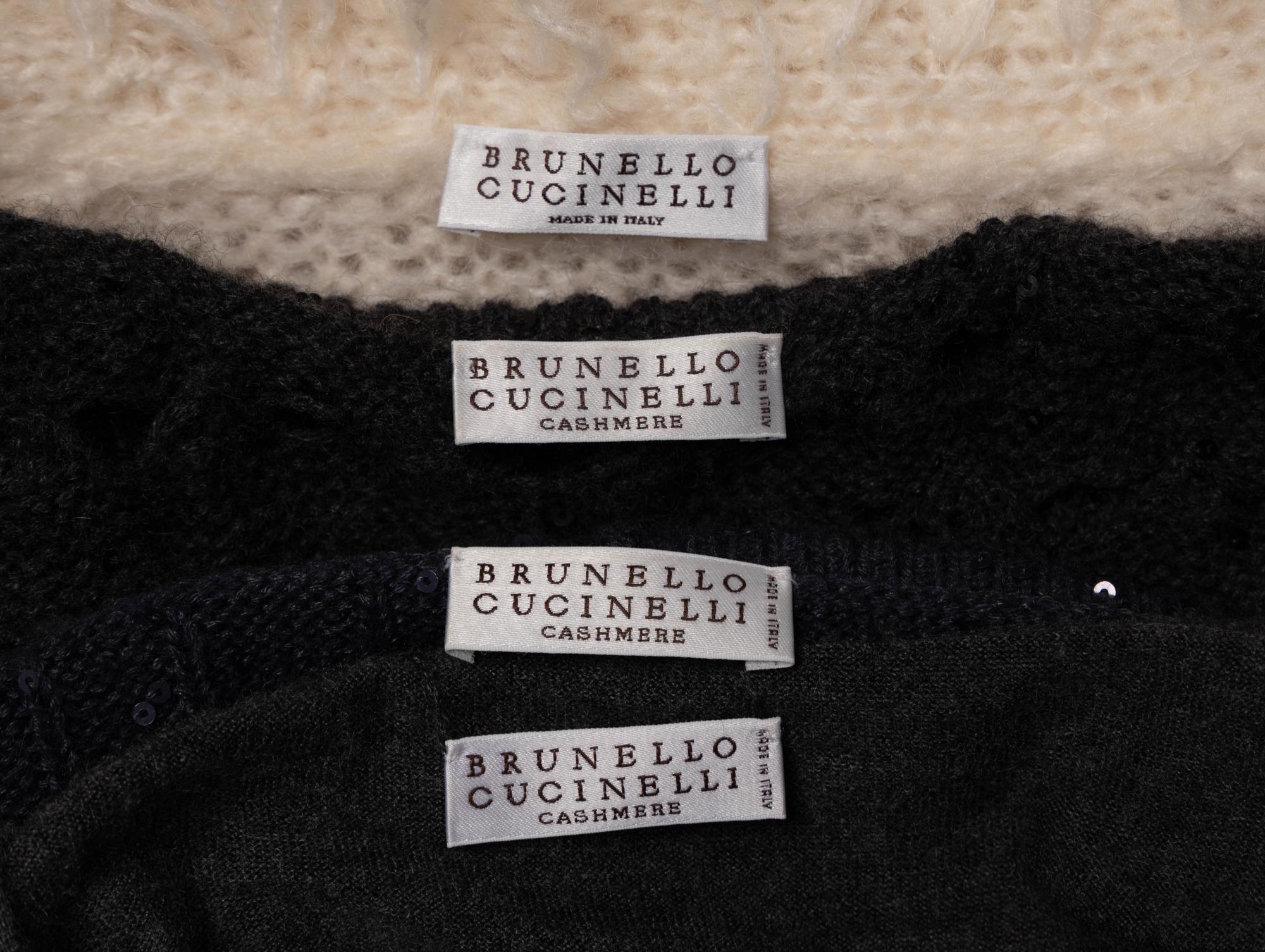 Brunello Cucinelli, Four Knit Tops