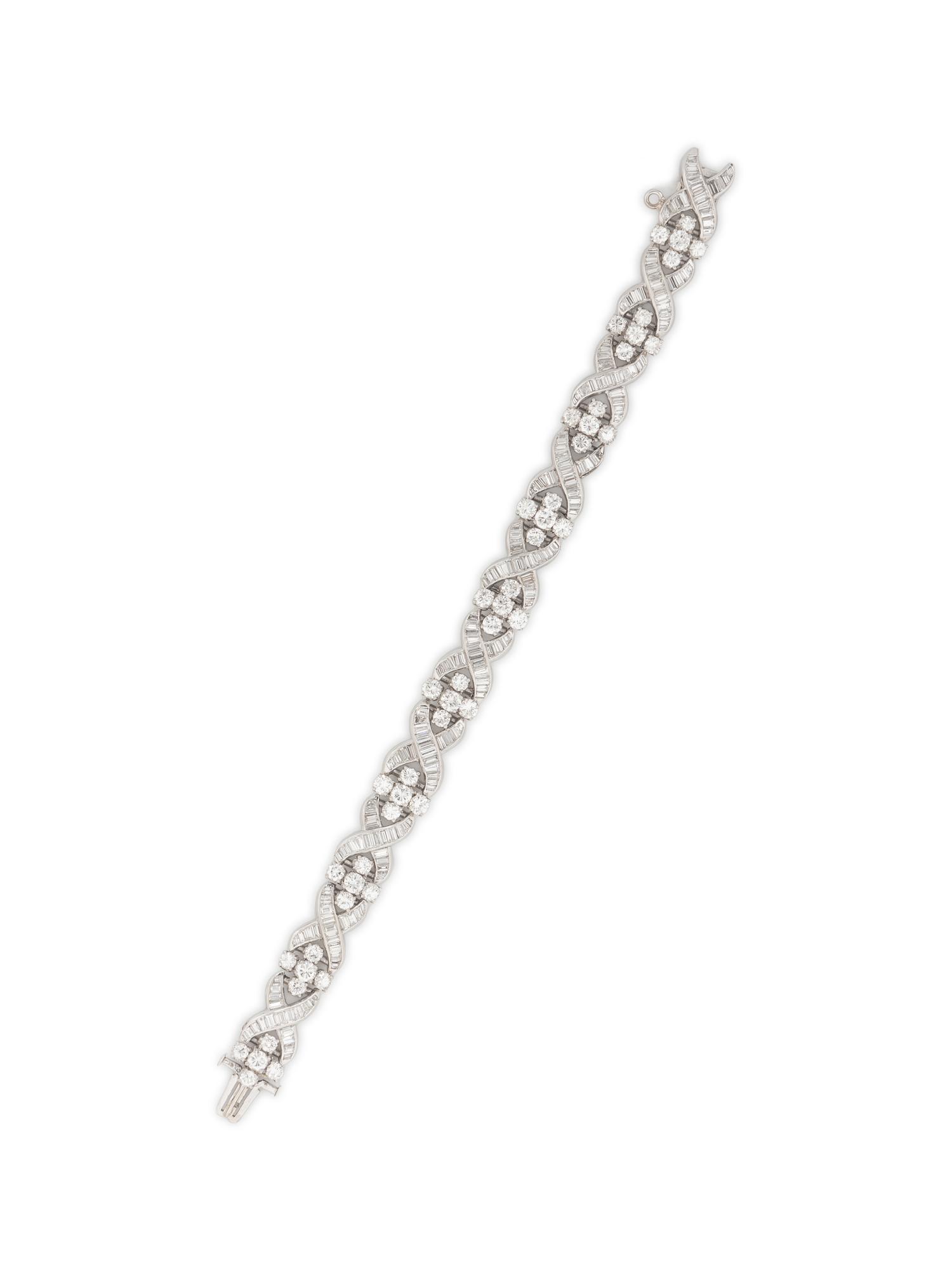 DIAMOND AND PLATINUM BRACELET
