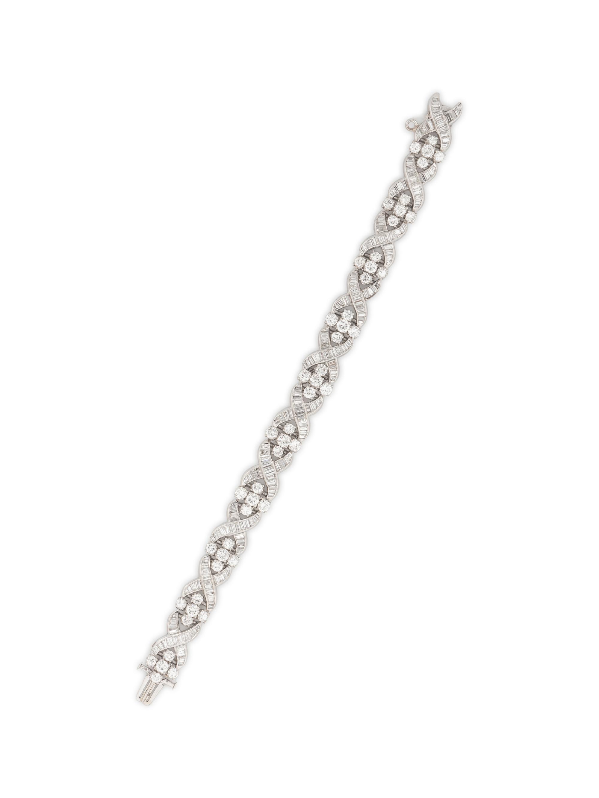 DIAMOND AND PLATINUM BRACELET