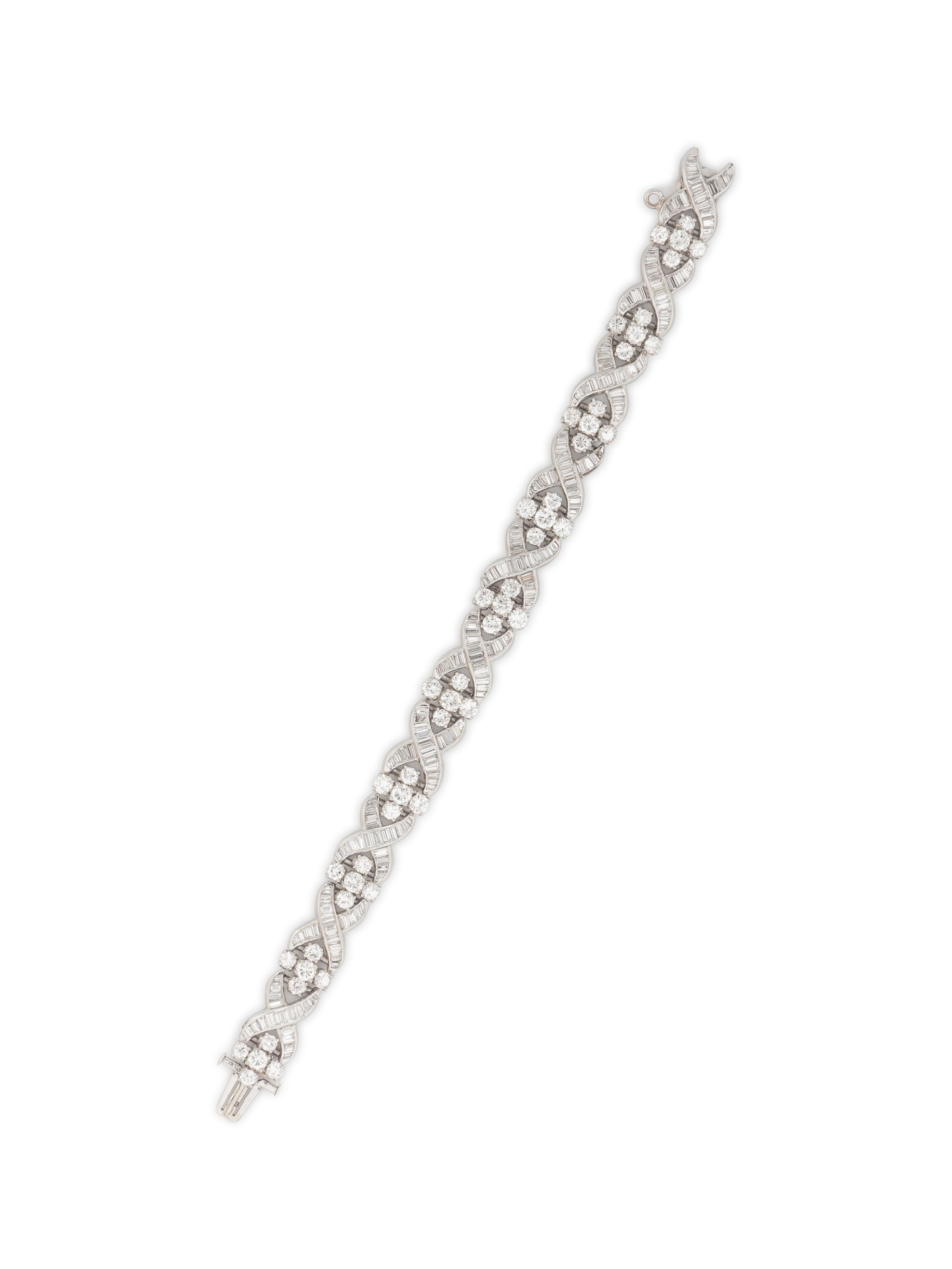 DIAMOND AND PLATINUM BRACELET
