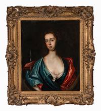 English School 18th Century, A Portrait Of A Lady