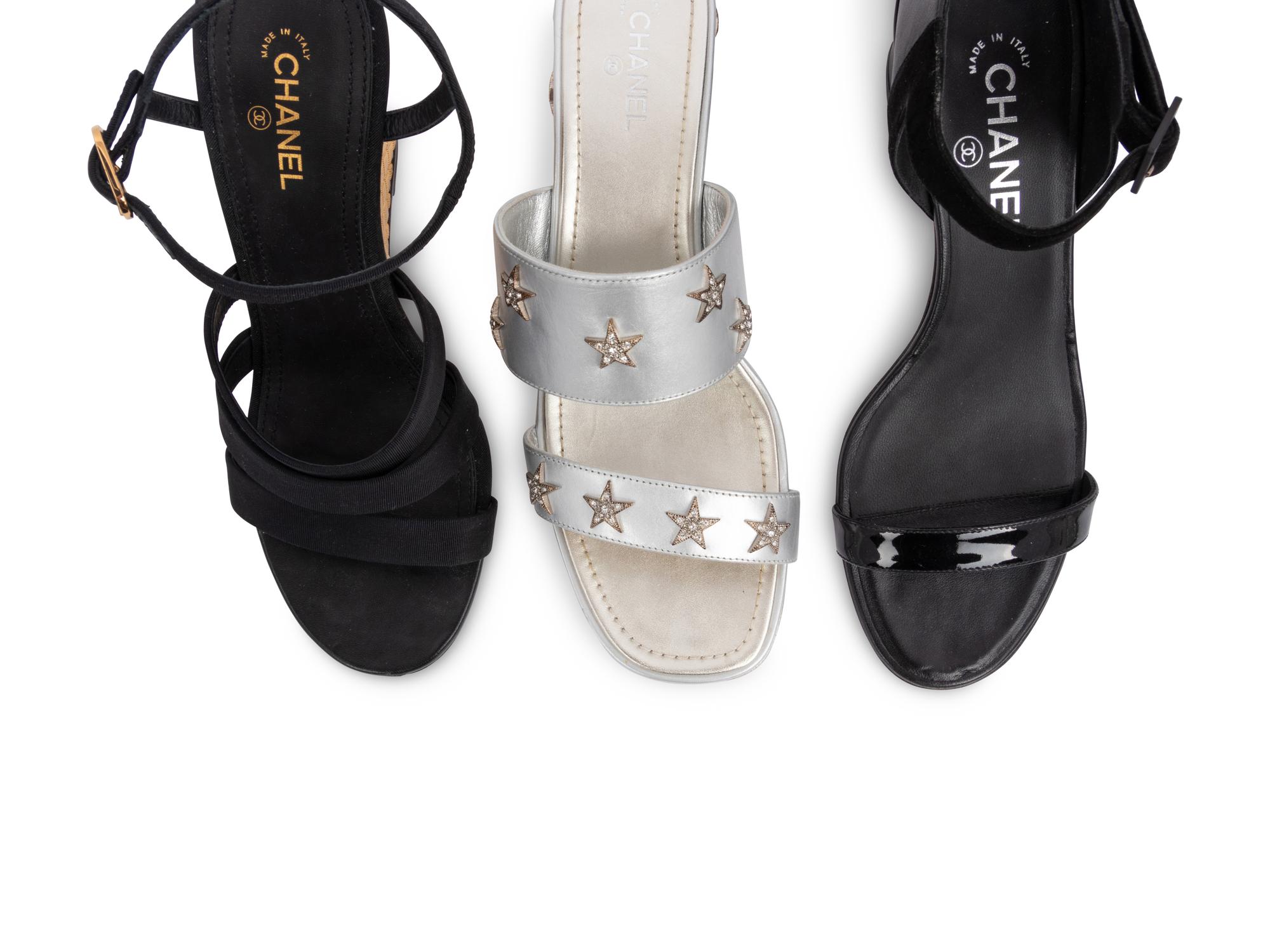 Three Pairs of Chanel Shoes. 2017-18