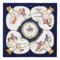 Two Hermès 90cm Silk Scarf, Carré