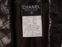 Chanel, Chocolate Brown Leather Jacket, 1993