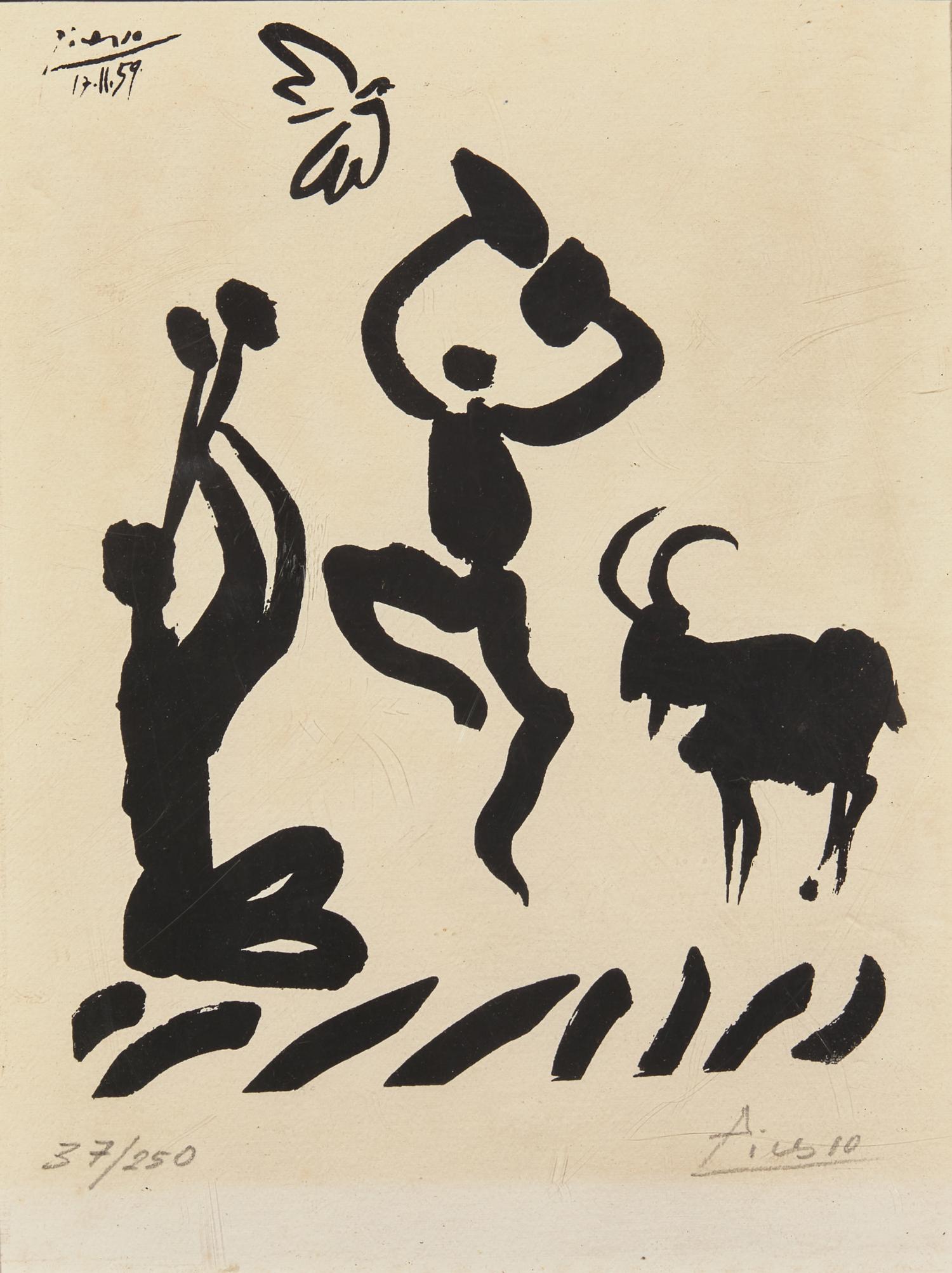 Le Joueur de Flute (The Flute Player); together with ; L'Oevre Grave de Picasso 1966