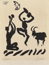 Le Joueur de Flute (The Flute Player); together with ; L'Oevre Grave de Picasso 1966