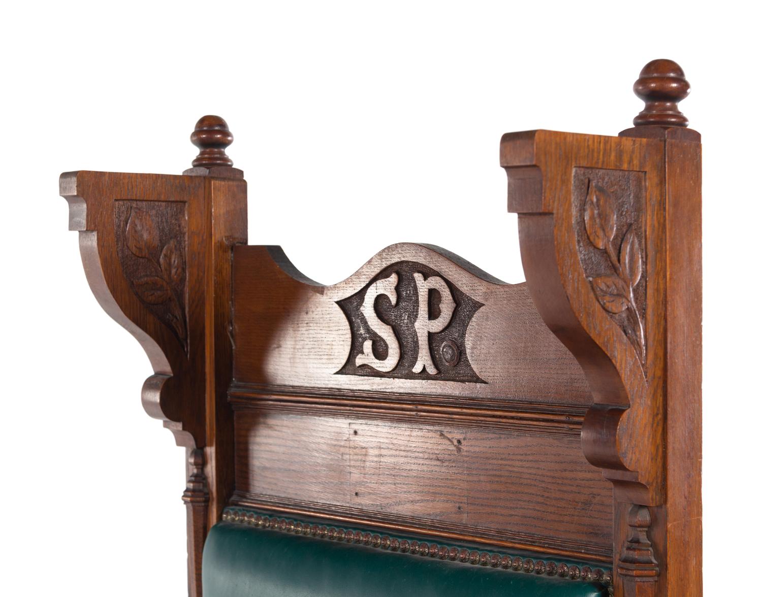 A Jacobean Style Carved Oak Armchair