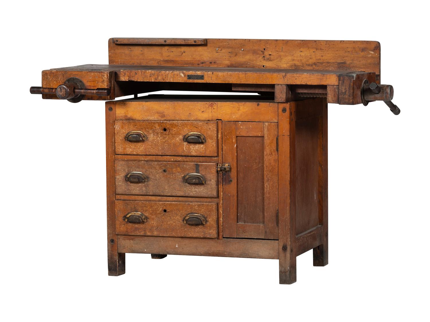 A Maple Work Bench with Vises