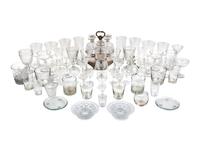 A Collection of Cut Glass Stemware