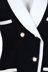 Chanel Cotton Jacket with Removable Collar and Cuffs, Late 1980s