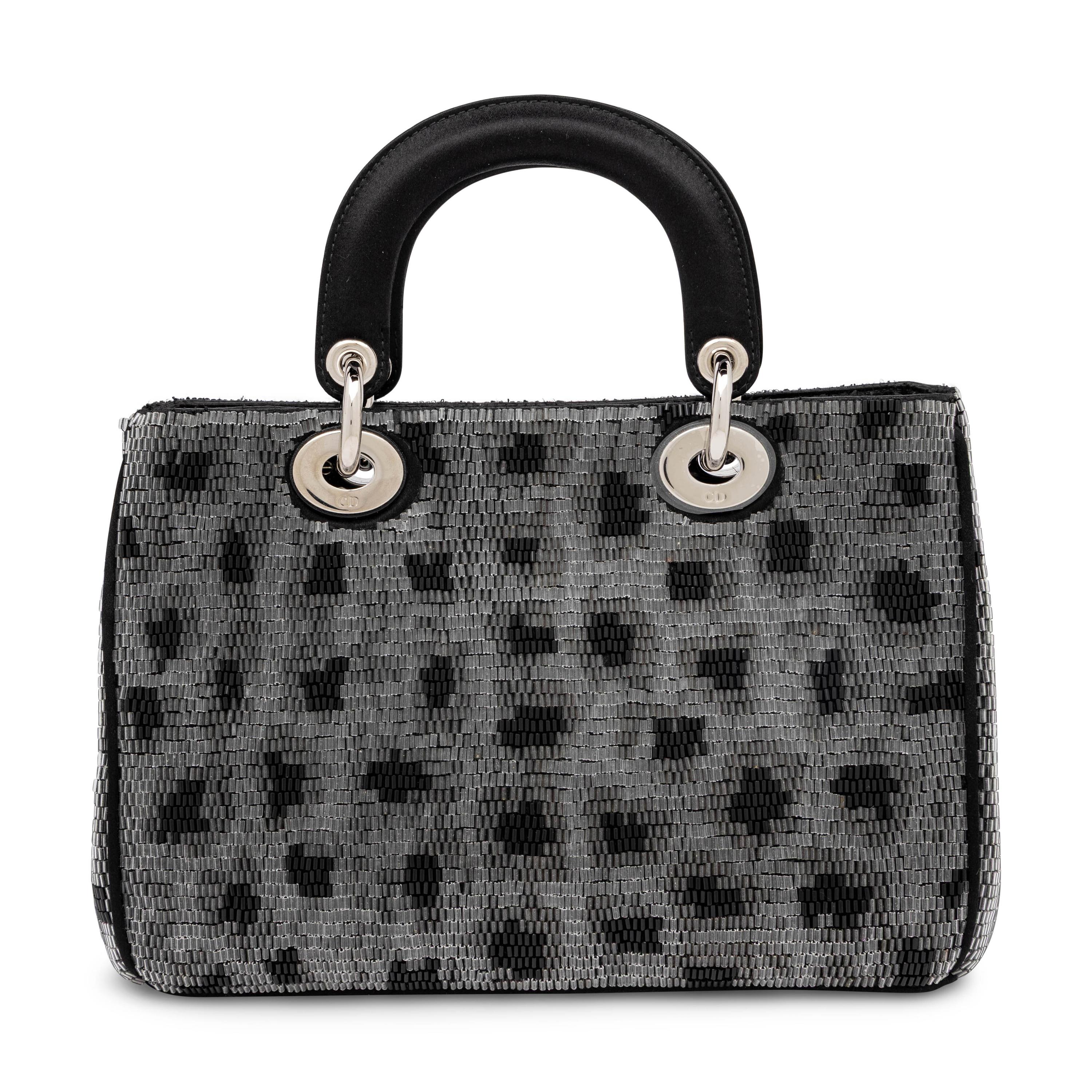 Christian Dior, Small Diorissimo Bag in Leopard Beading