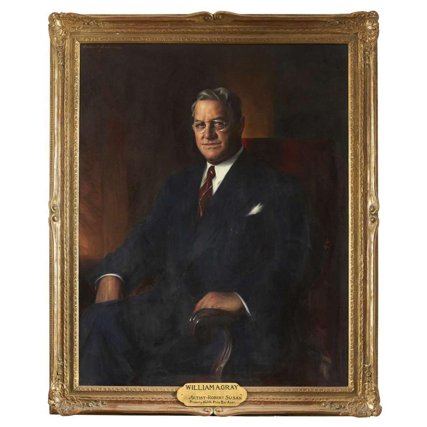 Robert Susan (1888-1957) Portrait of William A. Gray (1875-1965)