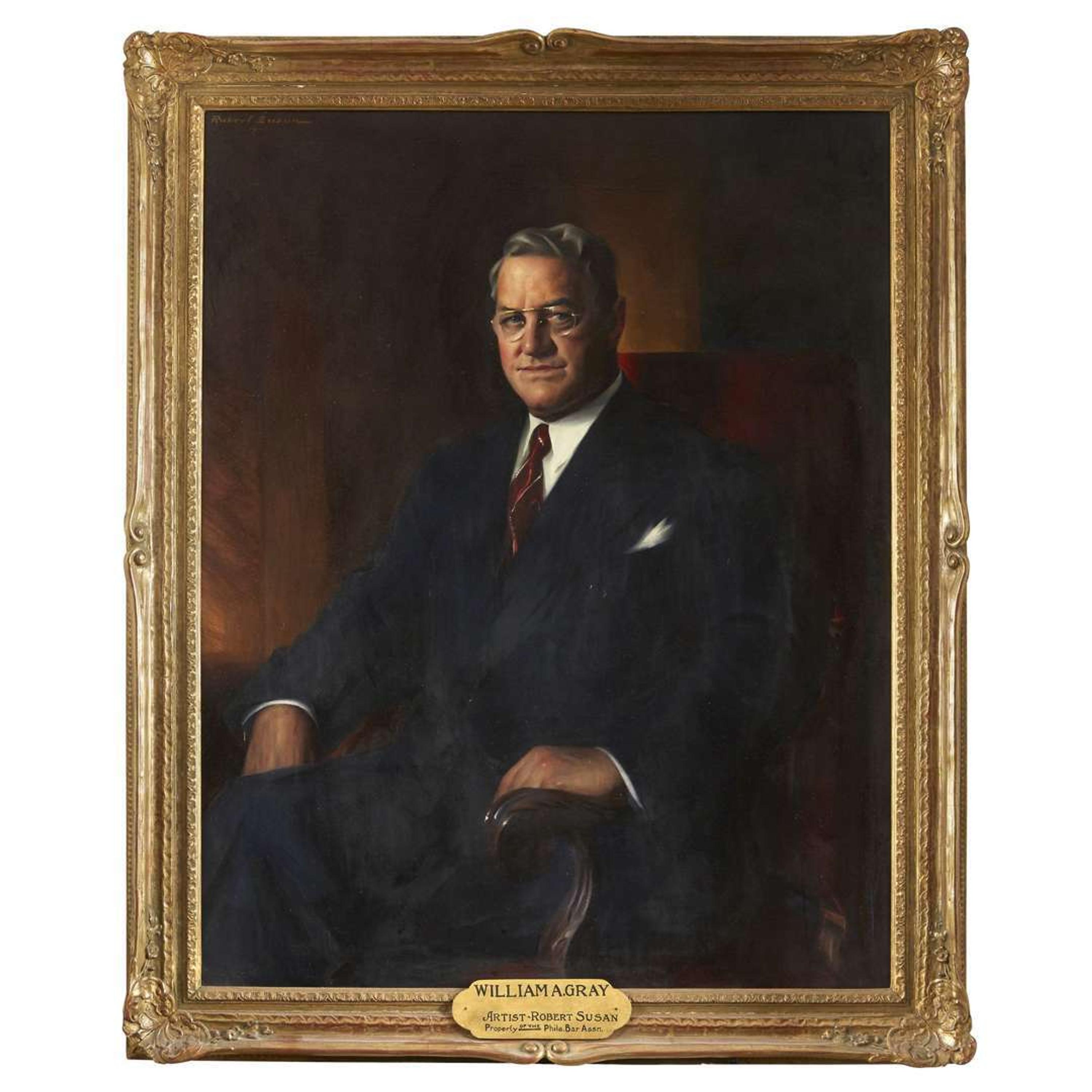 Robert Susan (1888-1957) Portrait of William A. Gray (1875-1965)