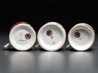 Three Open Touring Car Porcelain Occupational Shaving Mugs