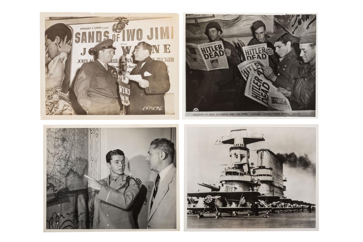 [PRESIDENTS] Photographs and ephemera related to Presidents Kennedy, FDR, Truman, and Reagan.