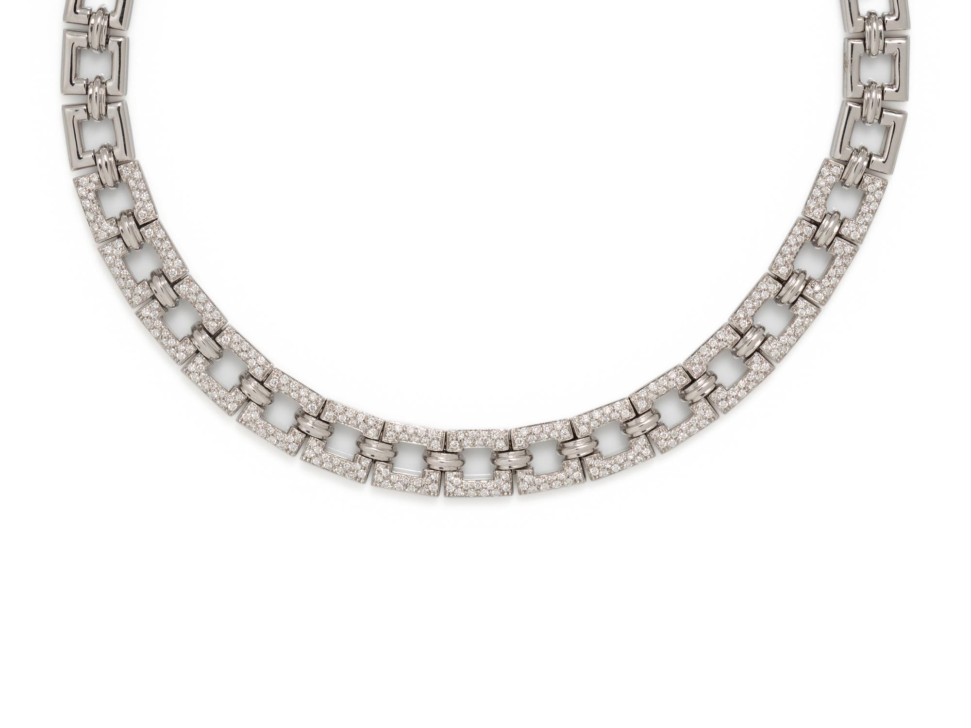 WHITE GOLD AND DIAMOND NECKLACE